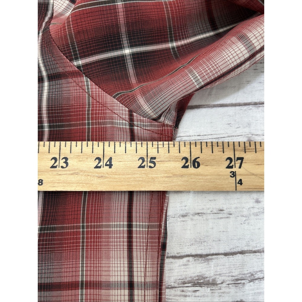 Royal Robbins Men's Plaid Shirt Outdoor Camping Hiking Standard Fit Size XL Red - Picture 4 of 7